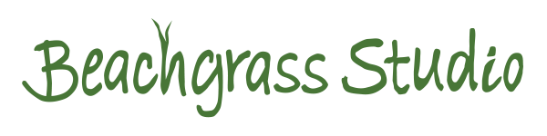 Beachgrass Studio Logo in stylish green letters